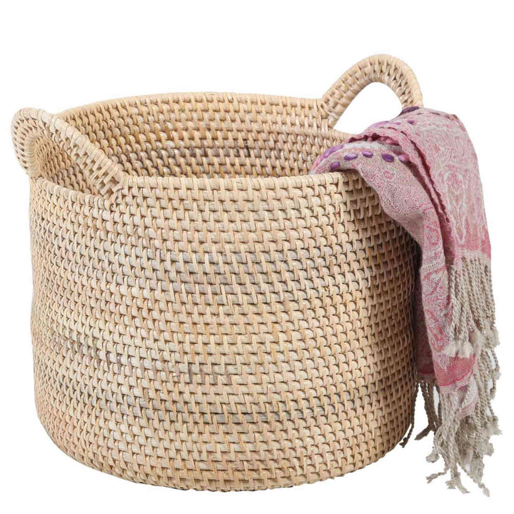 Rattan Korb Elie Natur mit Henkel