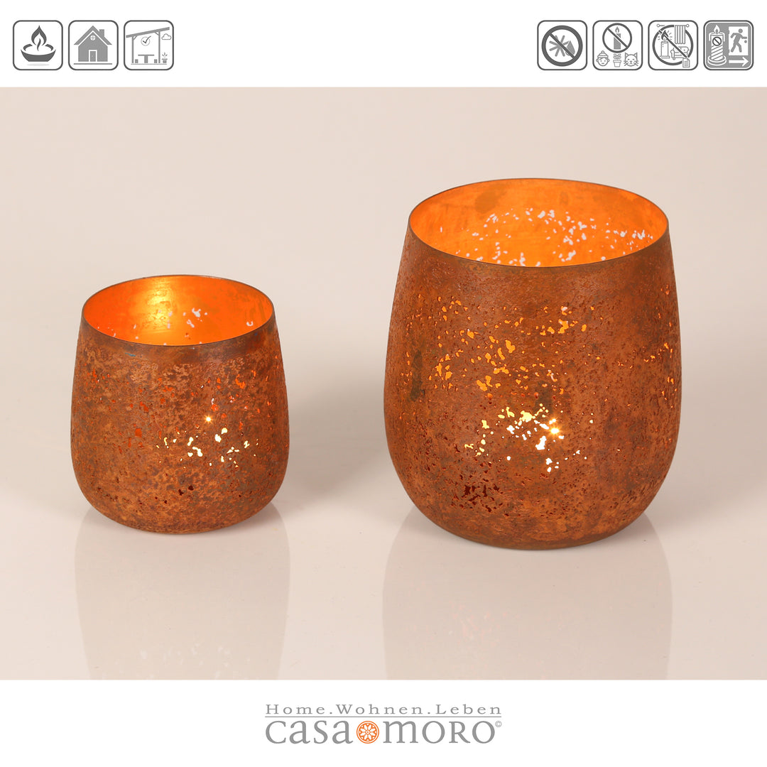 2er Set Teelichthalter Ricardo
