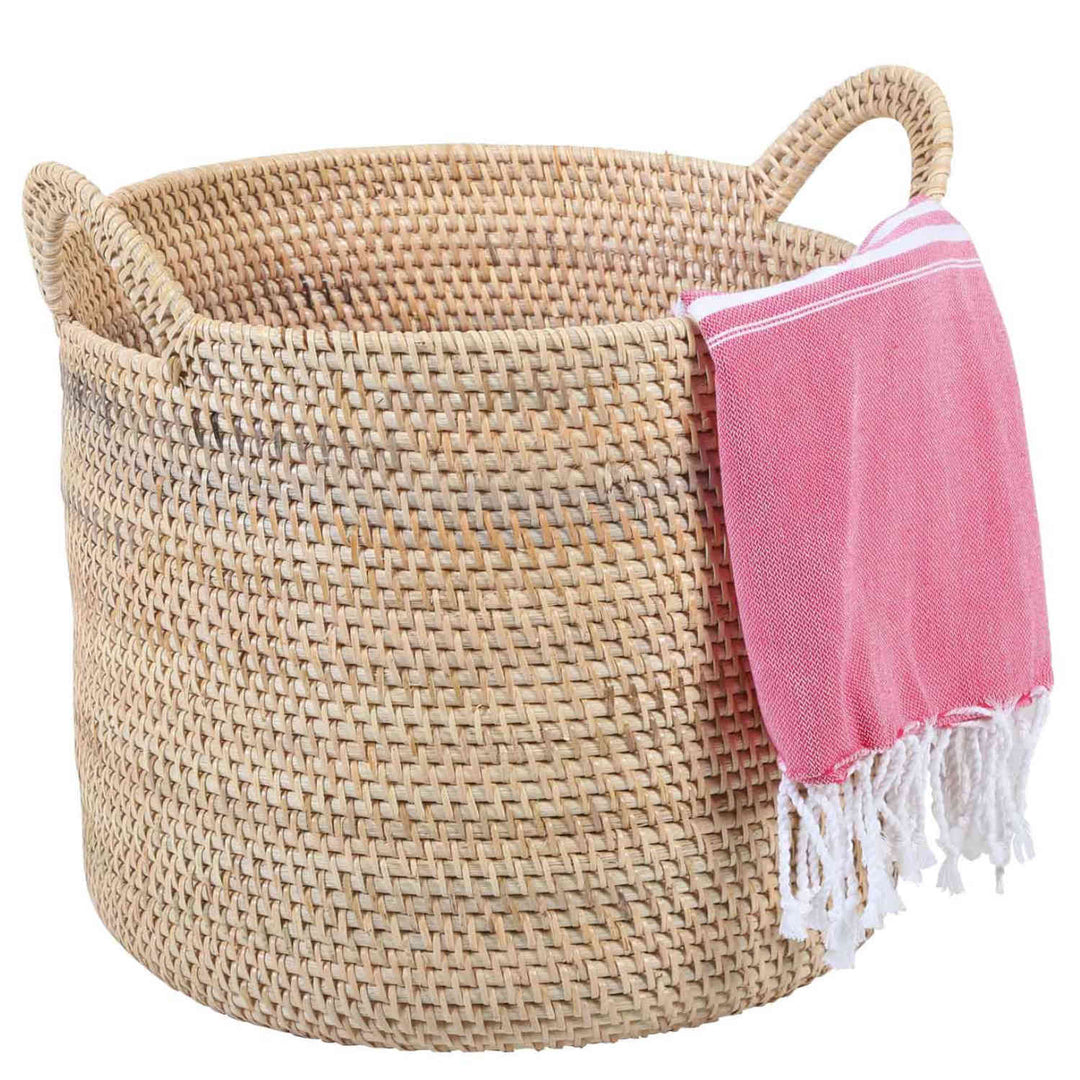 Rattan Korb Elie Natur mit Henkel
