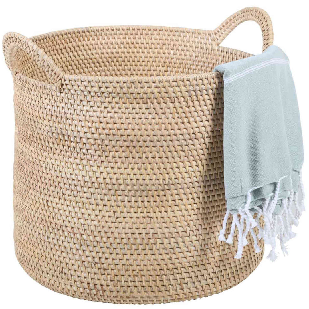 Rattan Korb Elie Natur mit Henkel
