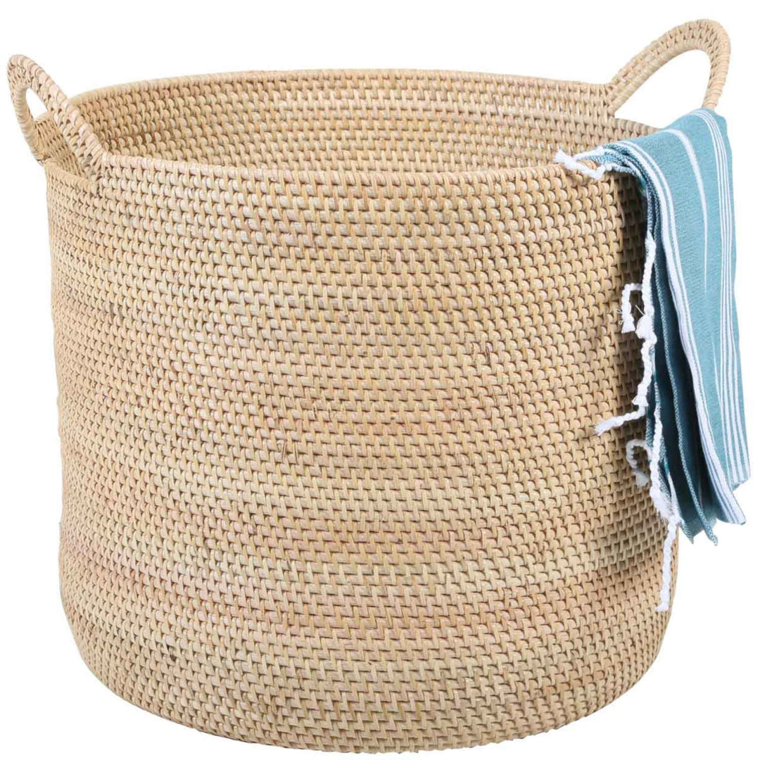 Rattan Korb Elie Natur mit Henkel