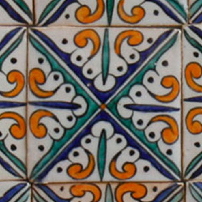 Handbemalte Fliese Hanin