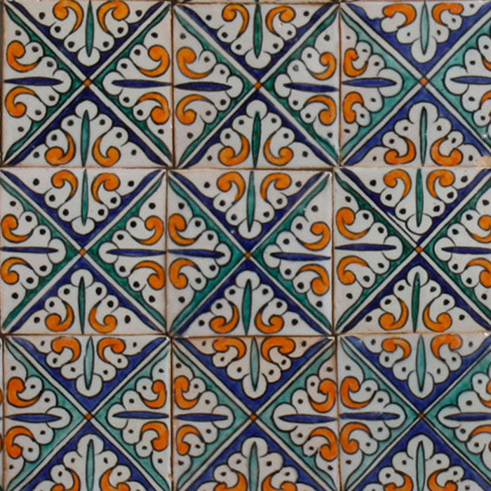 Handbemalte Fliese Hanin