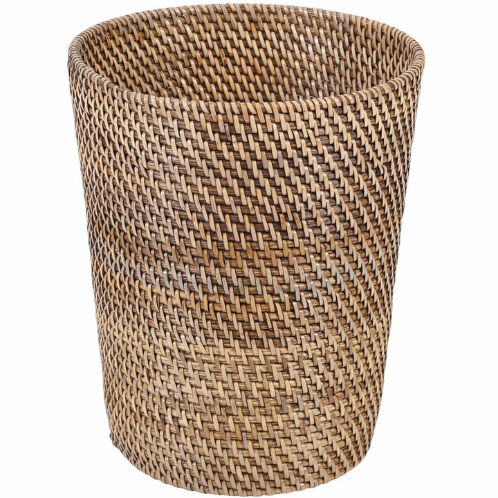 Papierkorb aus Rattan Nila Light Braun