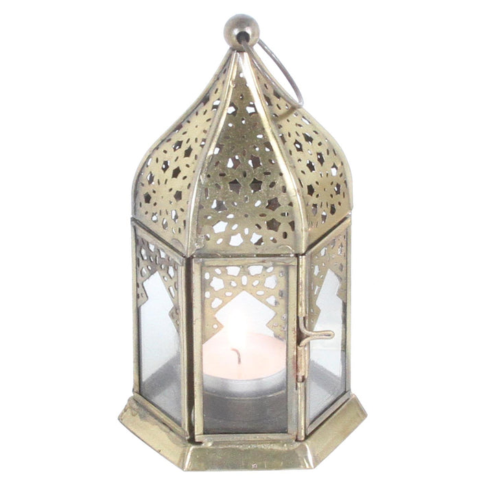 Orientalisches Glas-Windlicht Nael Transparent