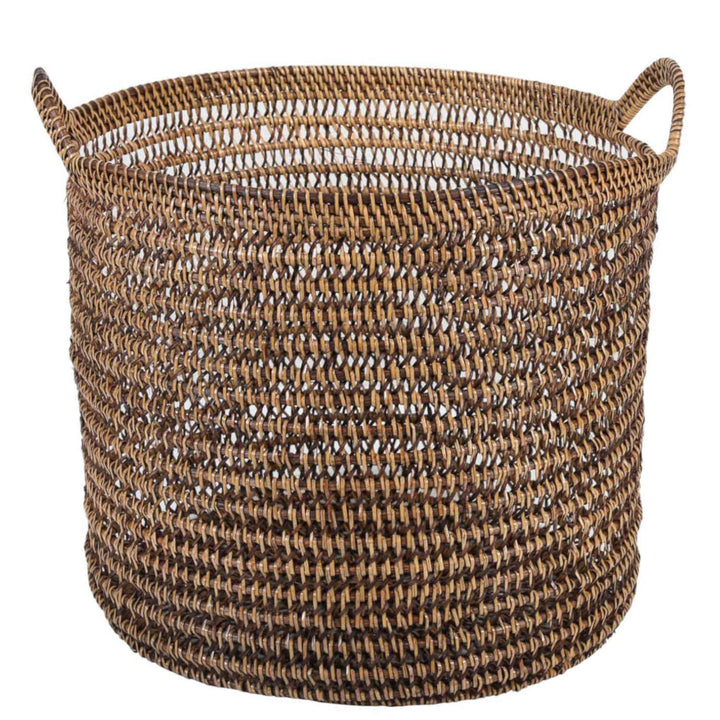 Rattan Korb Eda Braun mit Henkel