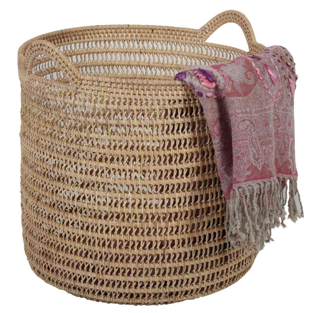 Rattan Korb Eda Natur mit Henkel