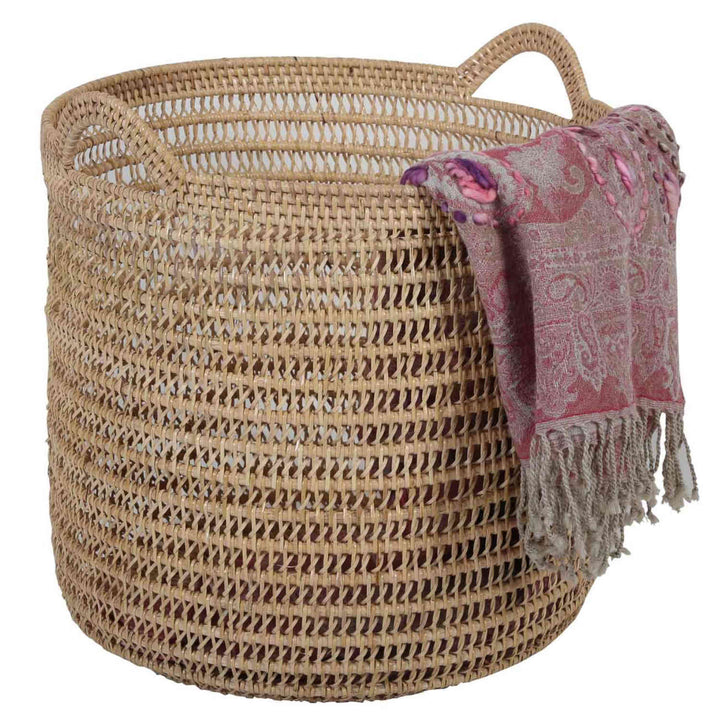 Rattan Korb Eda Natur mit Henkel