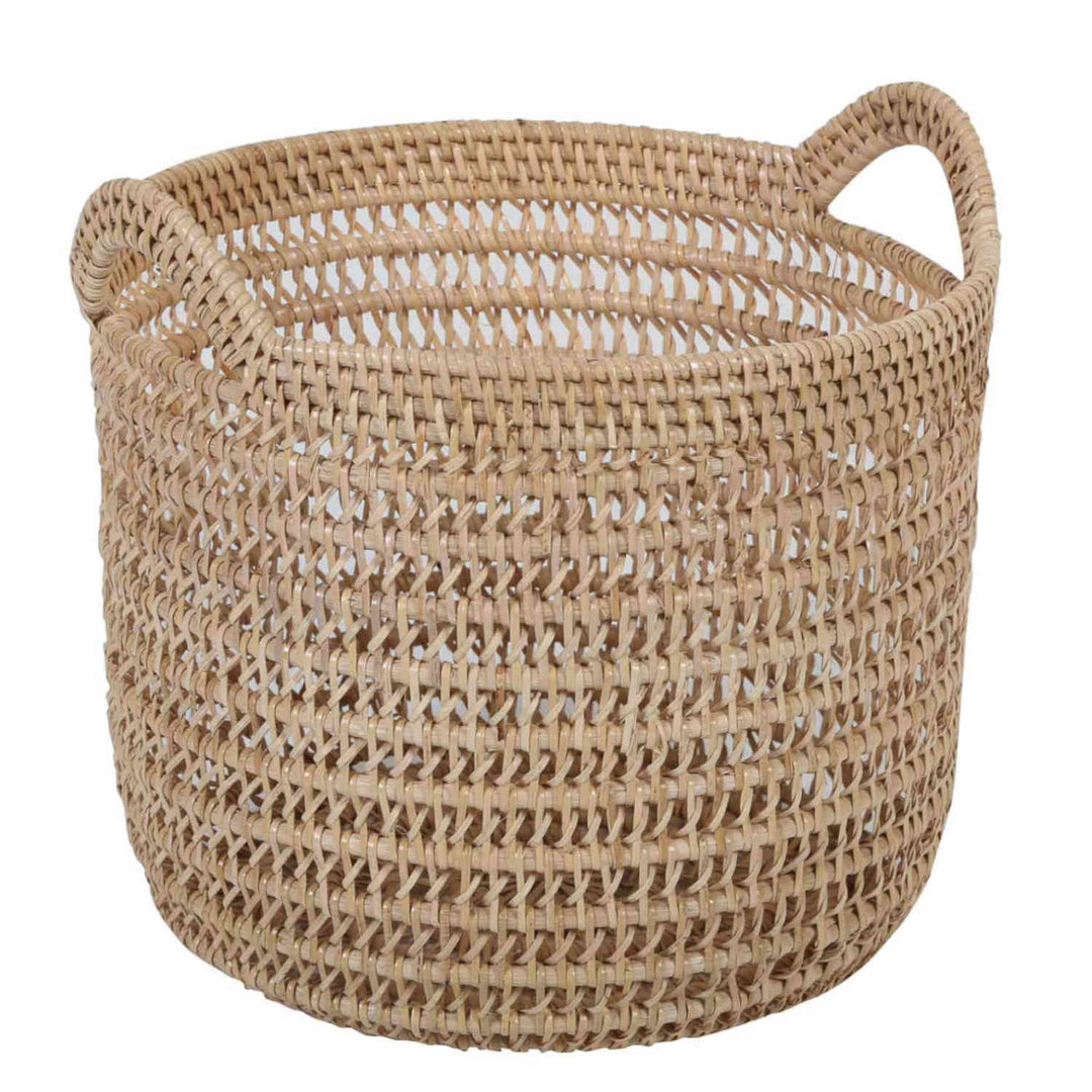 Rattan Korb Eda Natur mit Henkel