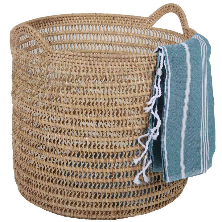 Rattan Korb Eda Natur mit Henkel
