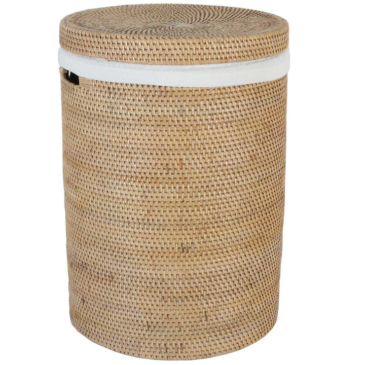 Rattan Wäschekorb Cleo Natur