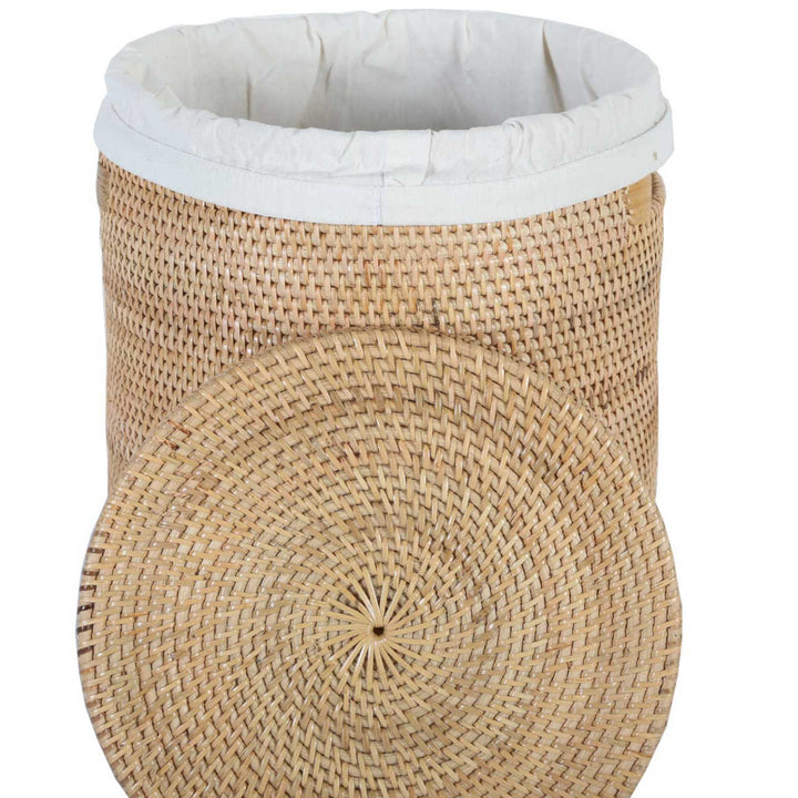 Rattan Wäschekorb Cleo Natur