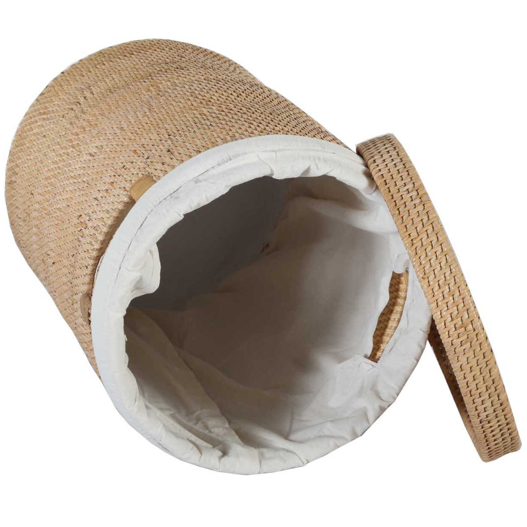 Rattan Wäschekorb Cleo Natur