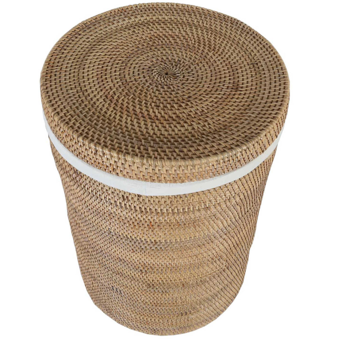Rattan Wäschekorb Cleo Natur