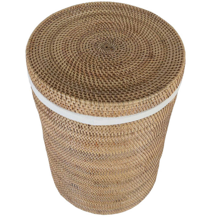 Rattan Wäschekorb Cleo Natur