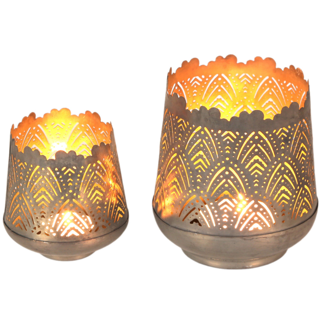 2er Set Teelichthalter Rico