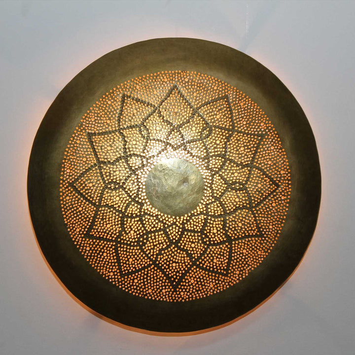 Messing-Wandlampe Aladdin