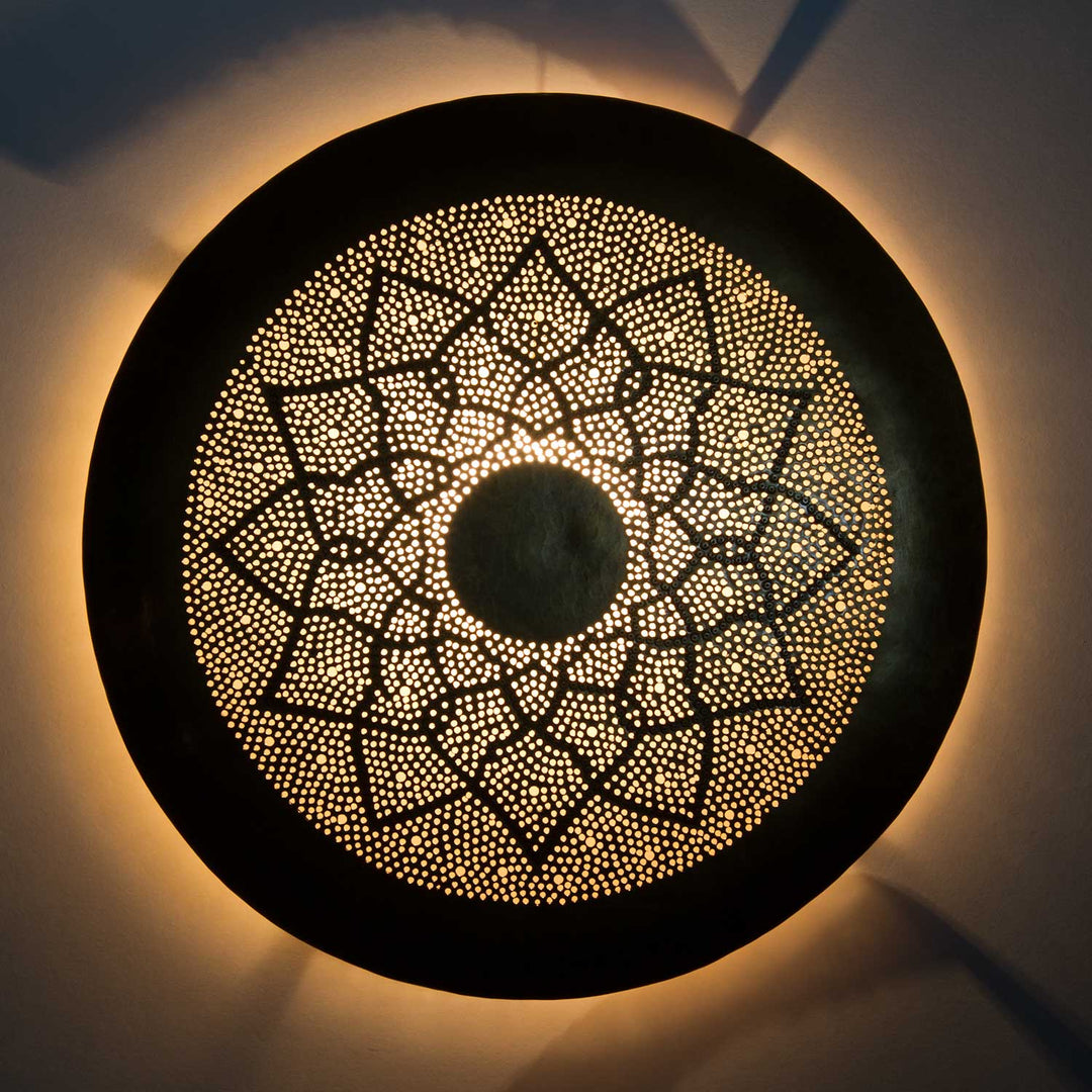 Messing-Wandlampe Aladdin