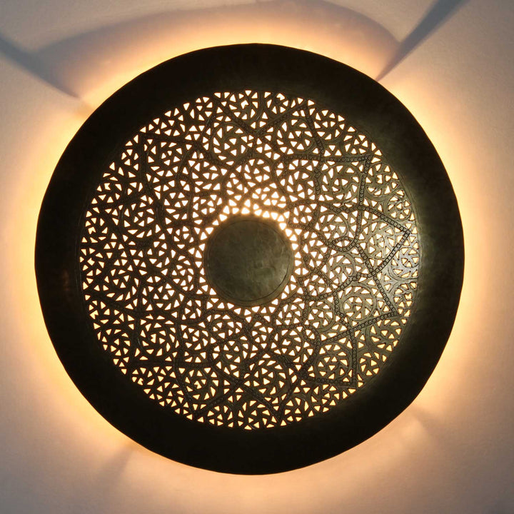 Messing-Wandlampe Hilal Klein