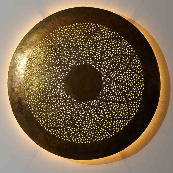 Messing-Wandlampe Hilal