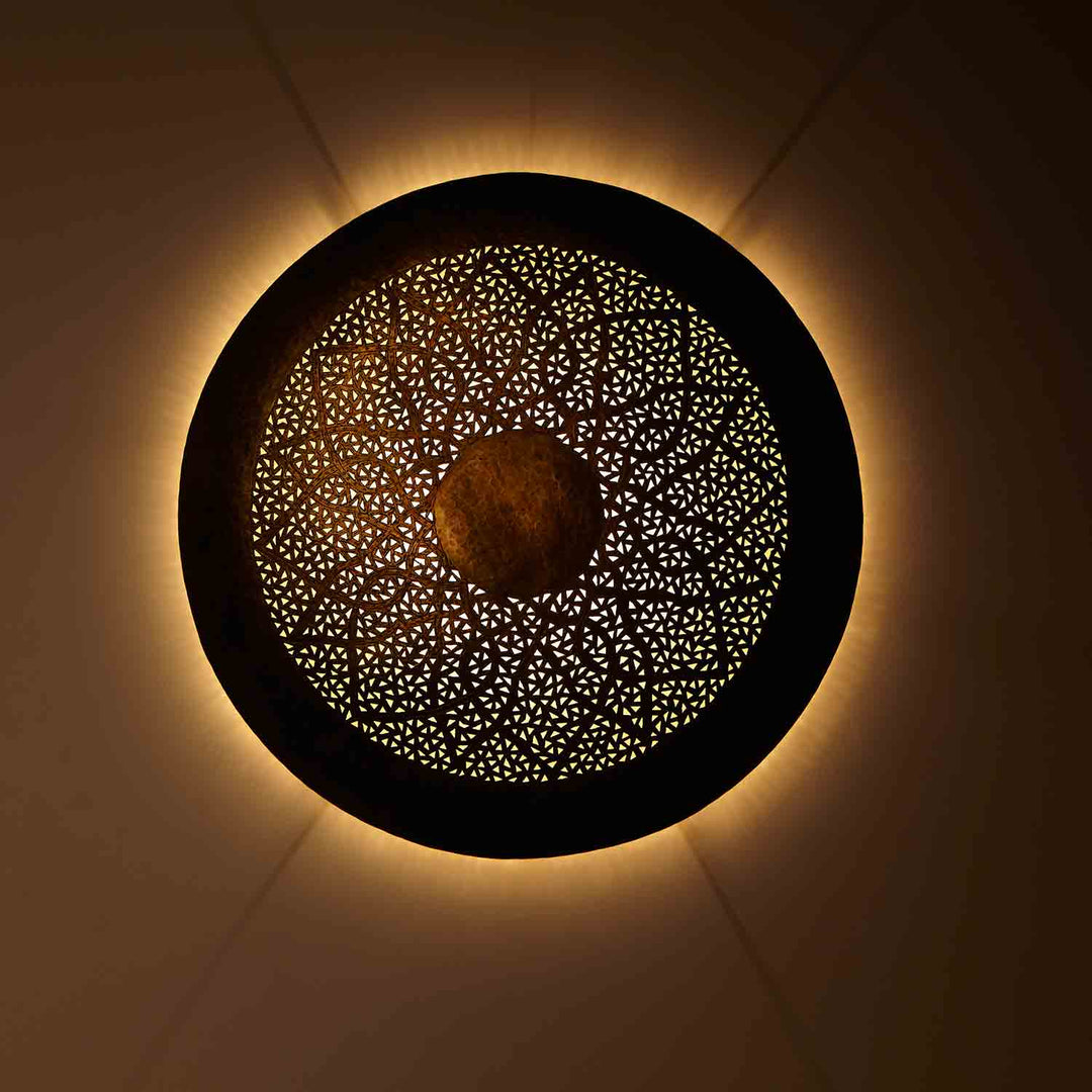 Messing-Wandlampe Hilal