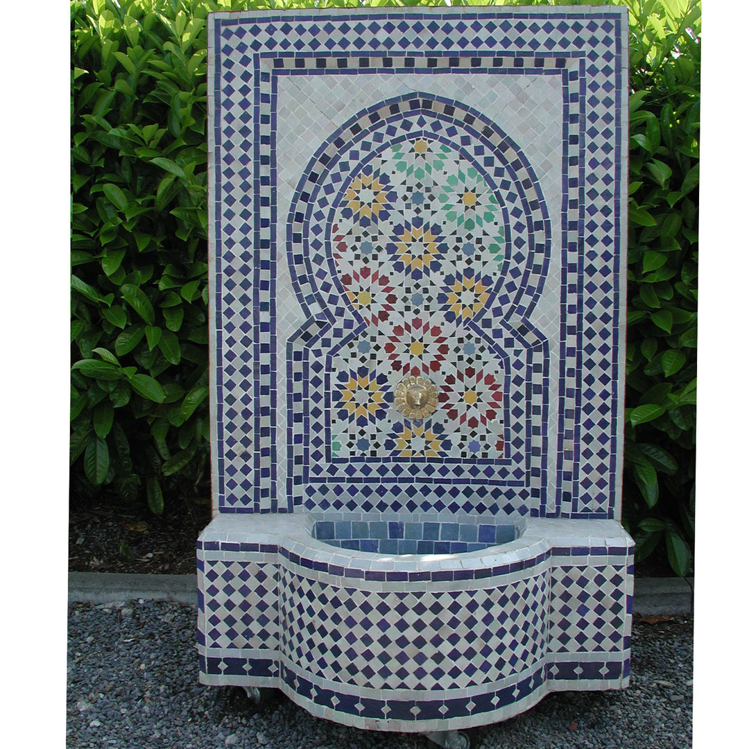 Mosaikbrunnen Ratila Blau