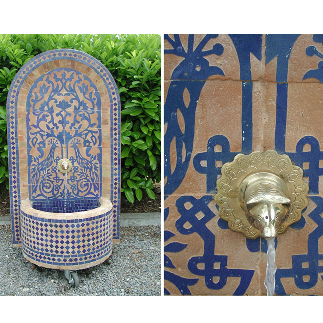 Mosaikbrunnen Tawus Blau
