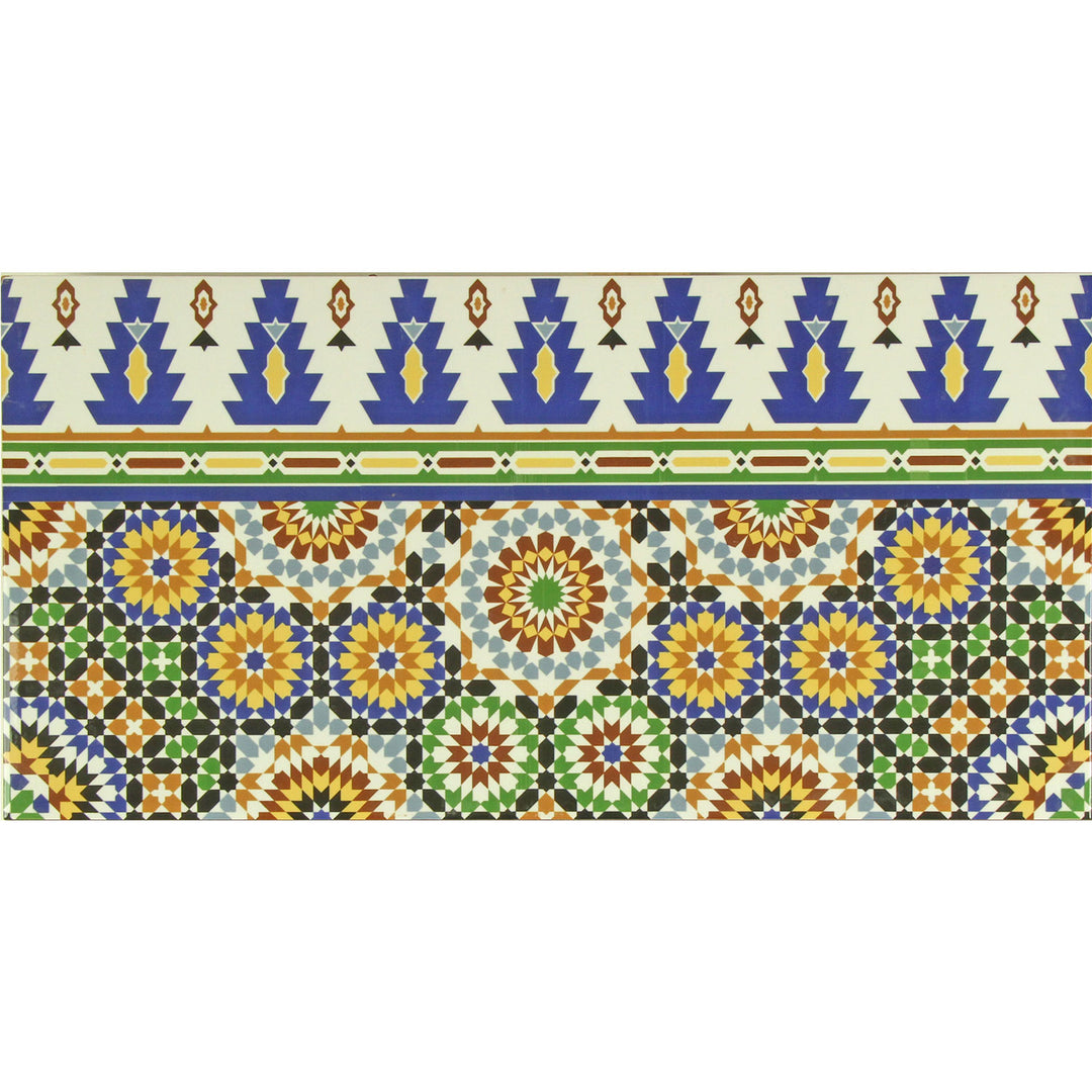 Orientalische Fliesen-Bordüre Temara