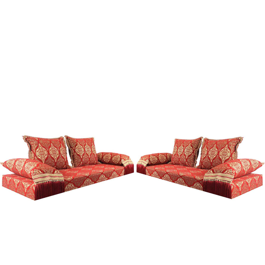 Orientalische Sitzecke Salma rot 15 Set