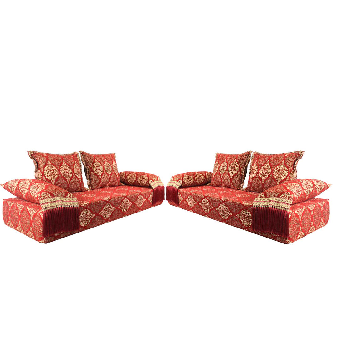 Orientalische Sitzecke Salma Rot 25 - Set