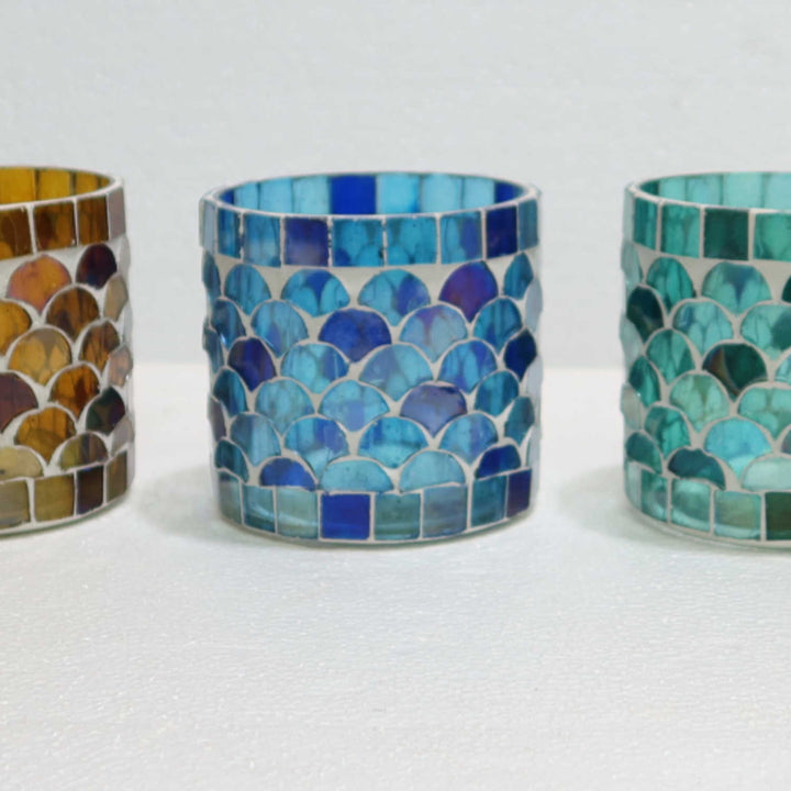 Orientalisches Mosaik Windlicht Athen S 5er Set