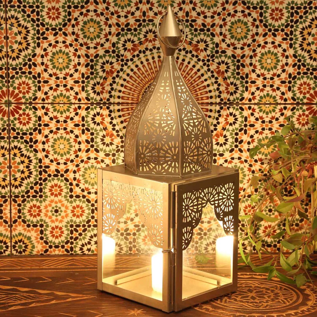 Orientalisches Windlicht Modena Silber L&M