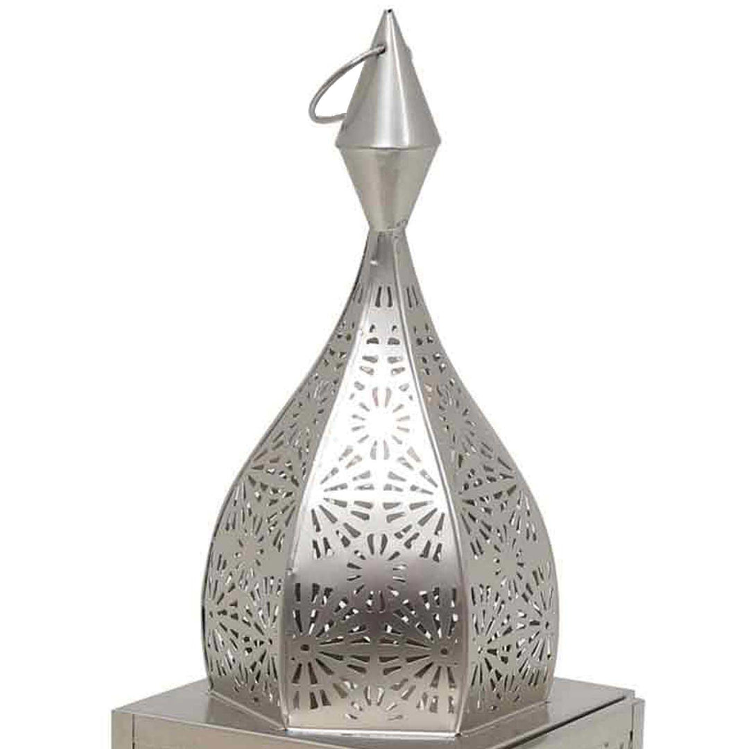Orientalisches Windlicht Modena Silber L