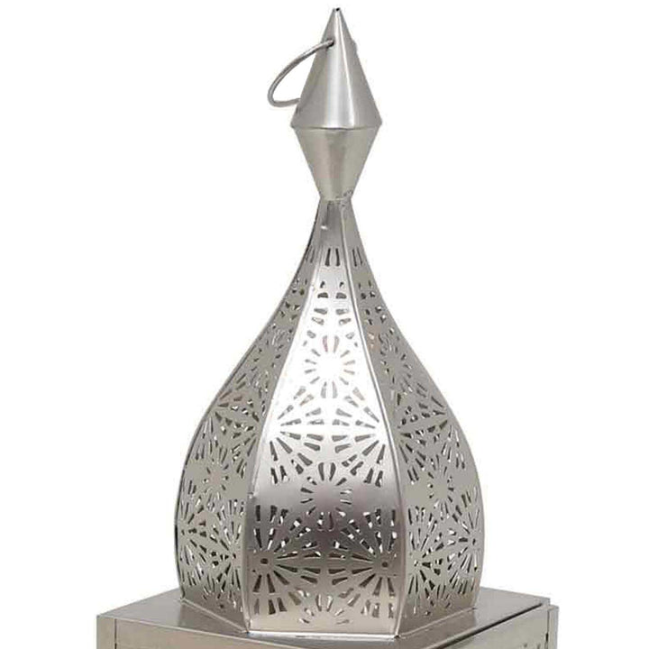 Orientalisches Windlicht Modena Silber L