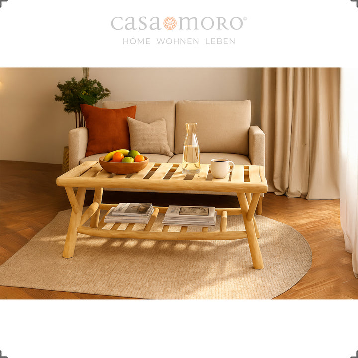 Outdoor Rechteckiger Holztisch, harmoniert mit Garten Lounge