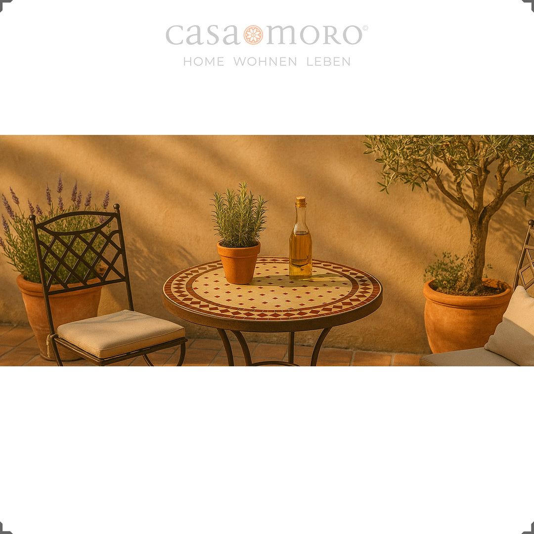 Balkontisch Gartentisch Rund – CASA-MORO