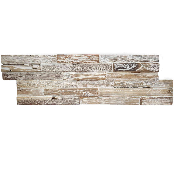 Holz Wandverkleidung White Washed Coral