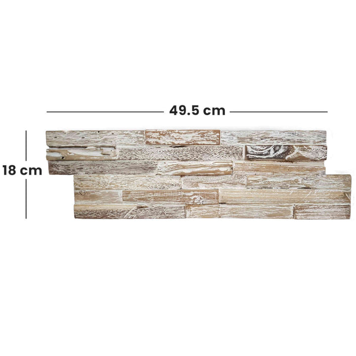 Holz Wandverkleidung White Washed Coral