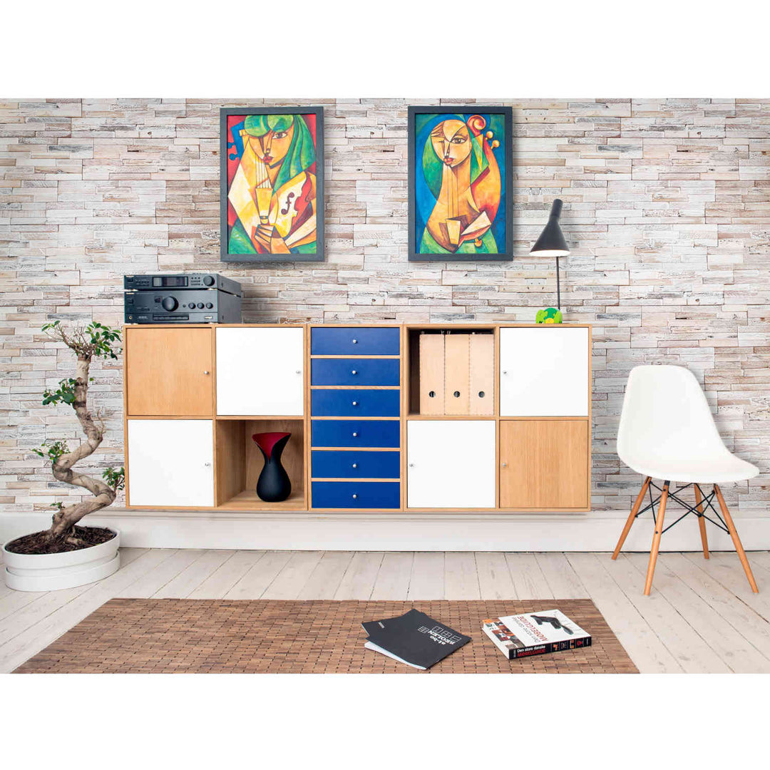 Holz Wandverkleidung White Washed Coral