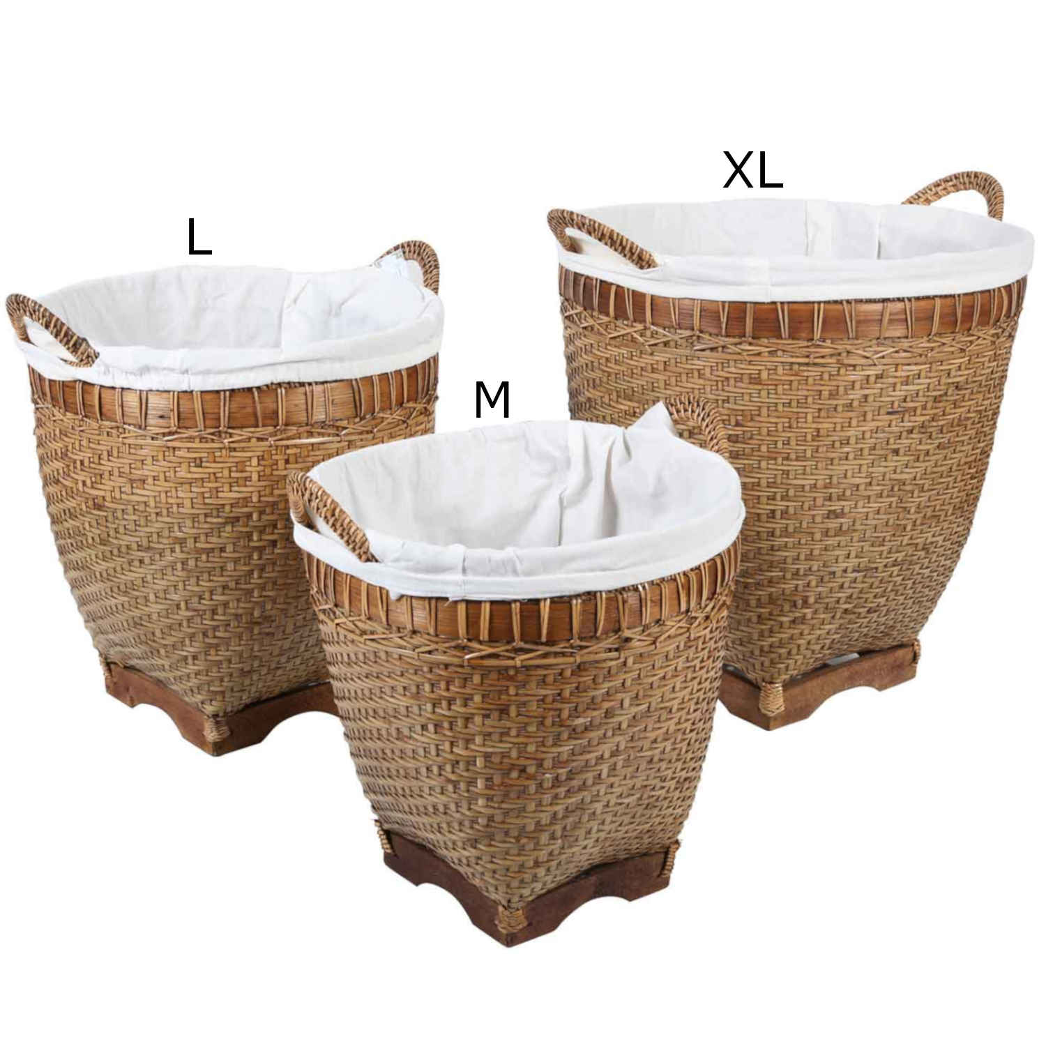 Rattan Wäschekorb Lea mit Henkel – CASA-MORO