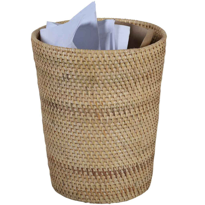 Papierkorb aus Rattan Nila Natur