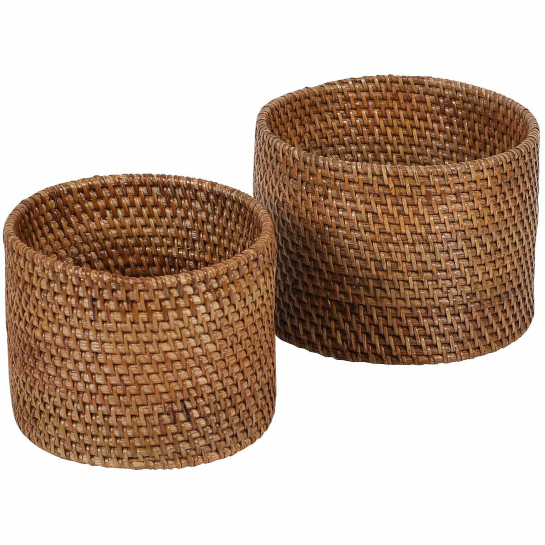 Rattan-Besteckkorb Hellbraun – handgefertigt – CASA-MORO