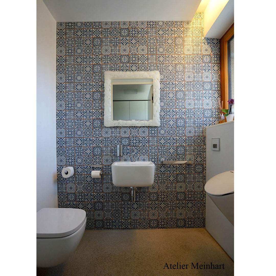 Marokkanische Fliesen Rahel Blau Patchwork