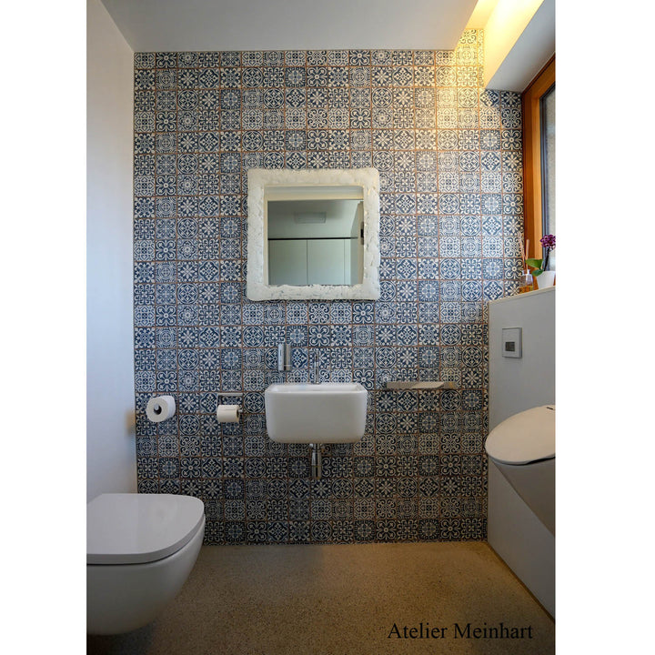 Marokkanische Fliesen Rahel Blau Patchwork