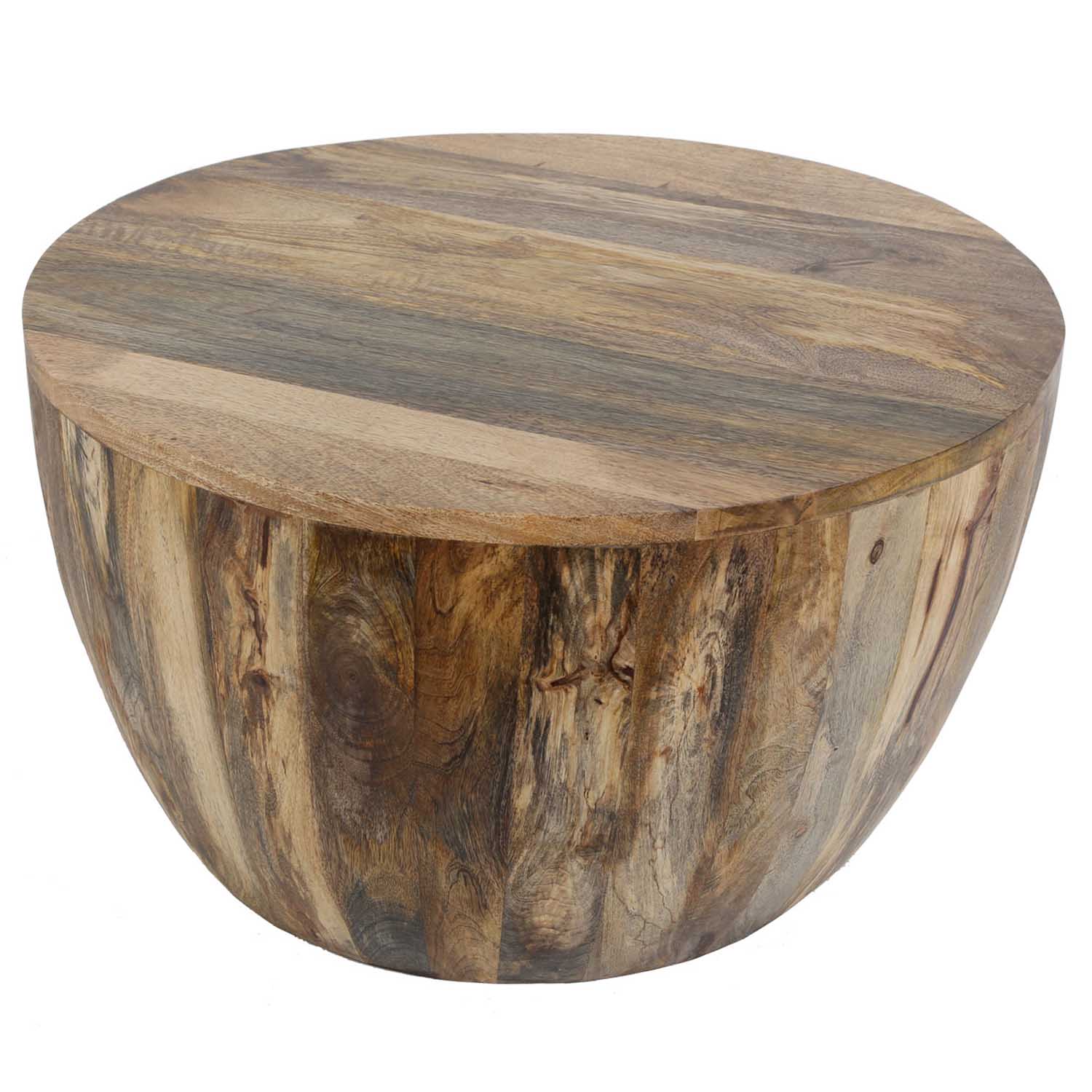 Massivholz Couchtisch Torino rund – CASA-MORO