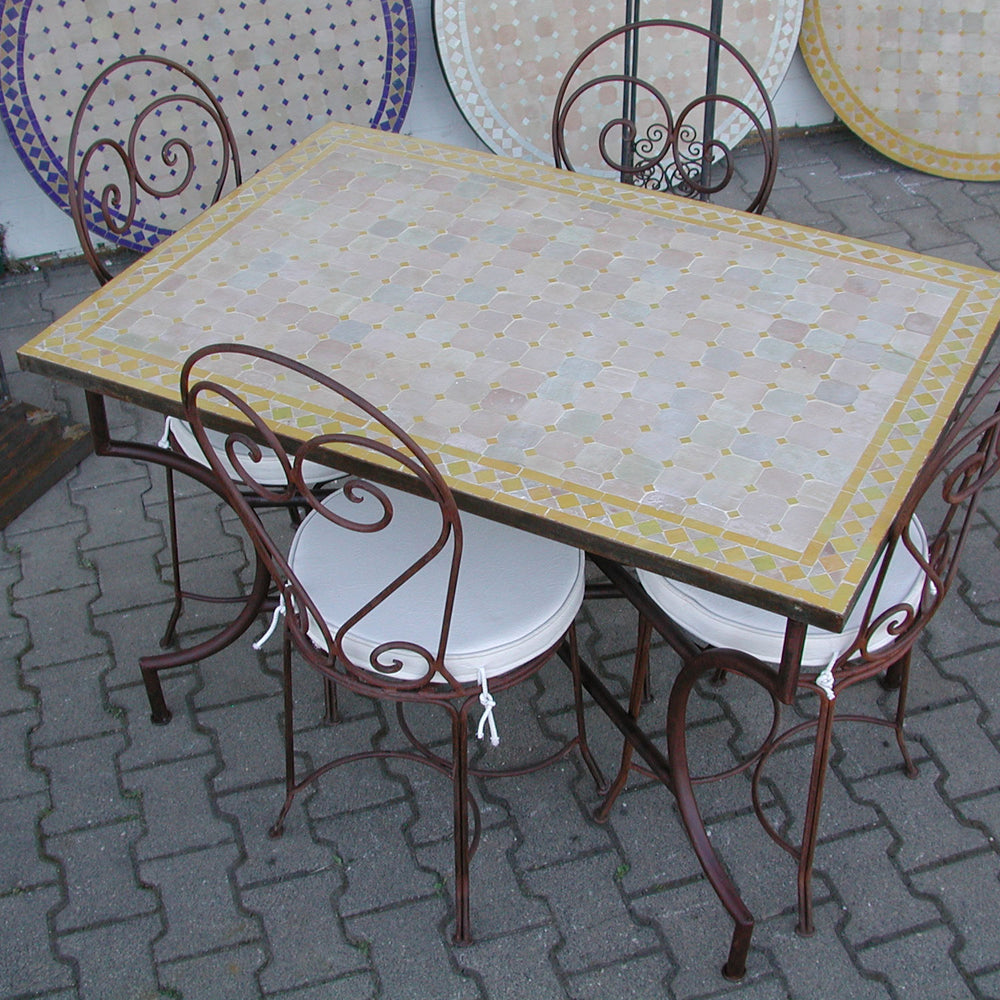 Mosaiktische rechteckig – Tische und Esstische für Garten & Terrasse – CASA-MORO