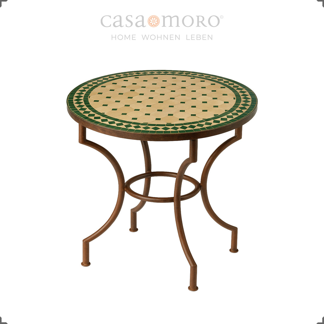 Mosaiktisch Rund 80 cm – CASA-MORO