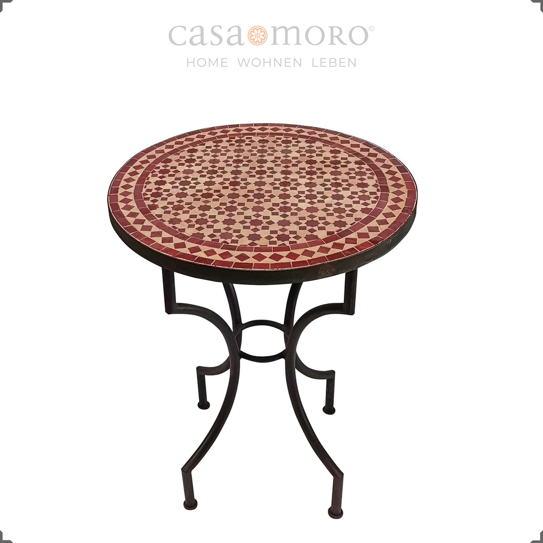 Mosaiktisch Rund, Gartentisch – CASA-MORO