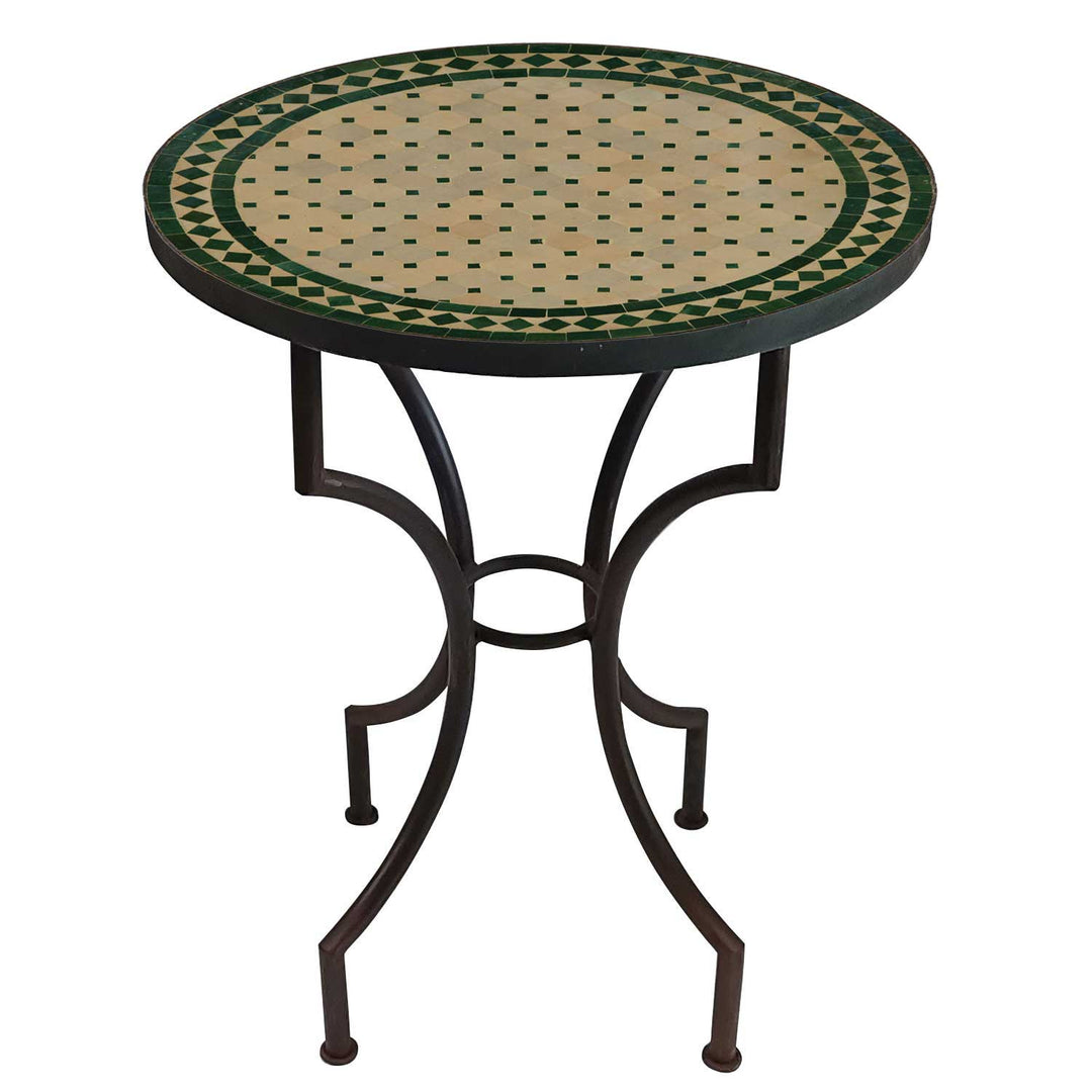 Mosaic table D60 green/diamond