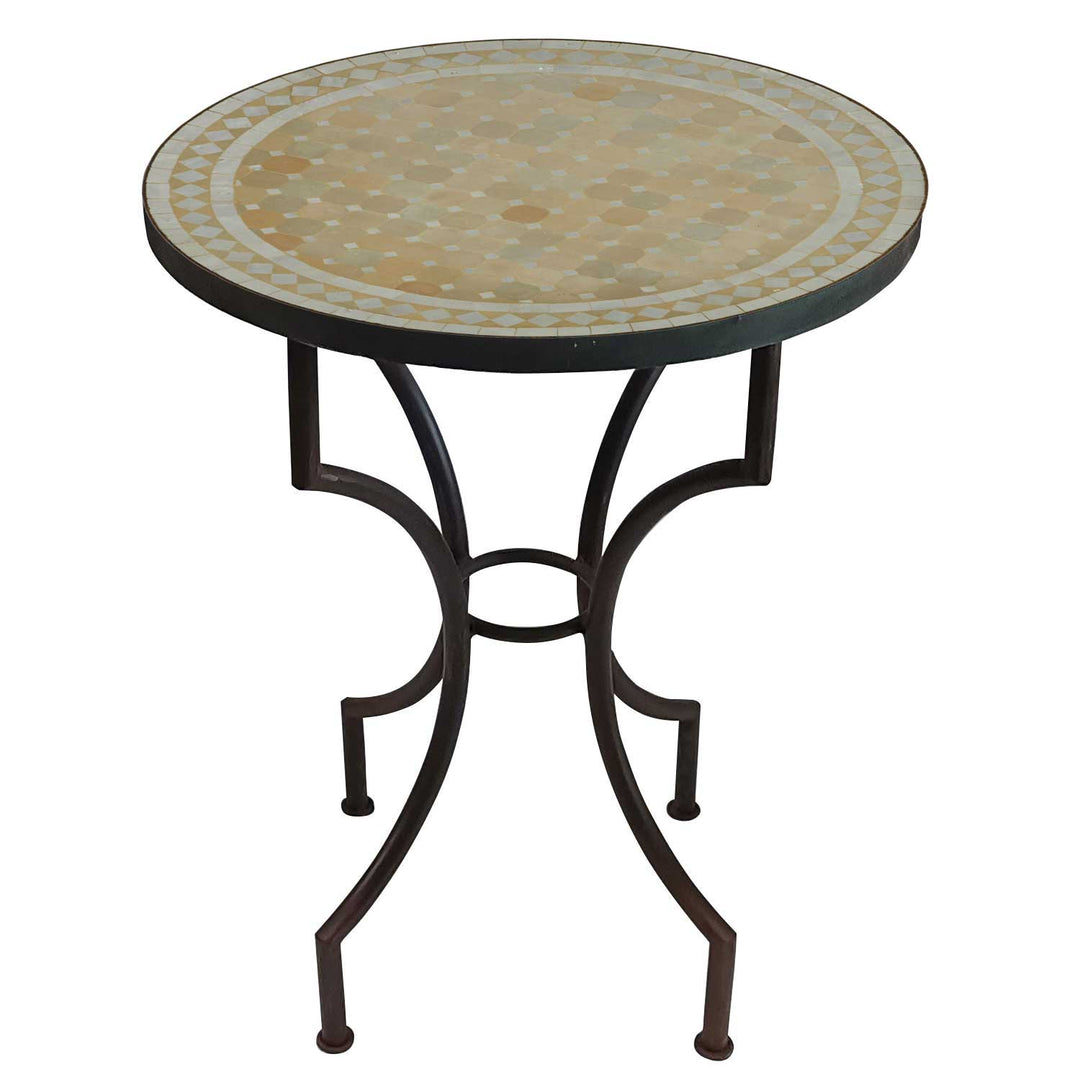 Mosaic table D60 white/diamond